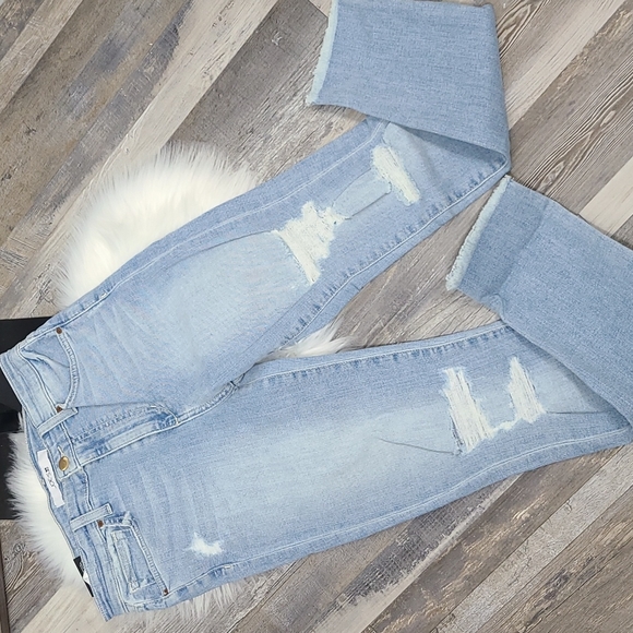 Joe's Jeans Flawless High Rise Skinny Ankle Distressed Jeans - Picture 6 of 9